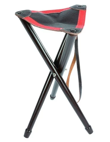 Trépied Januel de 65cm avec assise cuir et bande fluo - Natusport