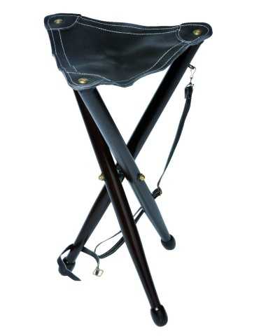 Trépied Januel en bois avec dessus en cuir - Natusport