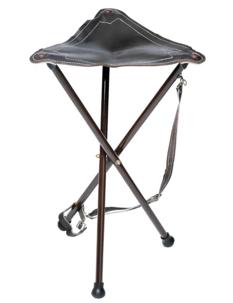 Trépied Januel marron de 65cm en métal - Natusport