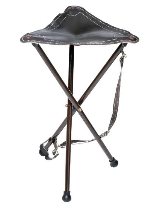 Trépied Januel marron de 65cm en métal - Natusport