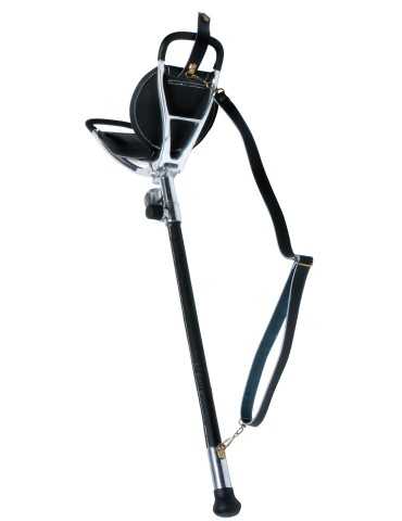 Canne siège Januel assise ronde avec bretelle - Natusport