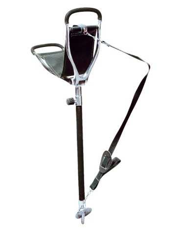 Canne siège Januel télescopique avec tube gainé et bretelle Natusport