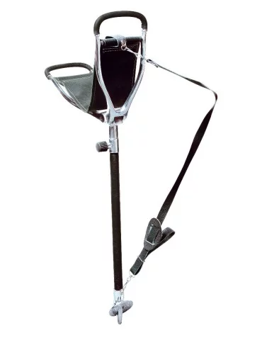 Canne siège Januel télescopique avec tube gainé et bretelle Natusport