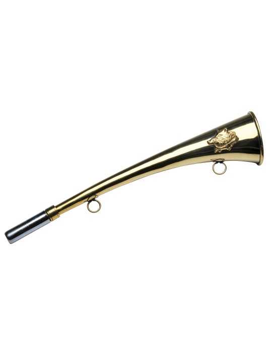 Corne d'appel Januel en laiton de 30cm décor sanglier - Natusport