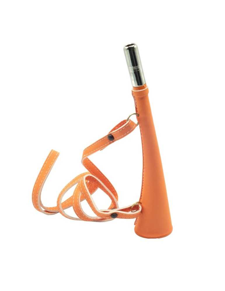 Corne plate fluo Januel de 25cm avec bretelle - Natusport