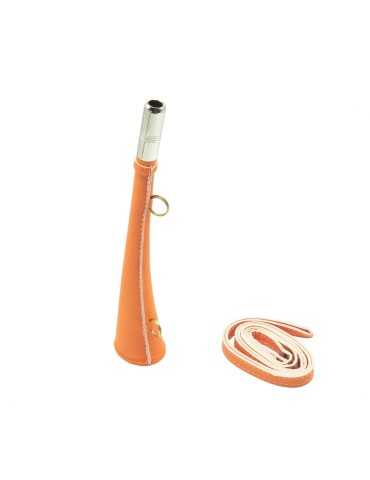 Corne plate fluo Januel de 25cm avec bretelle sous blister - Natusport 2