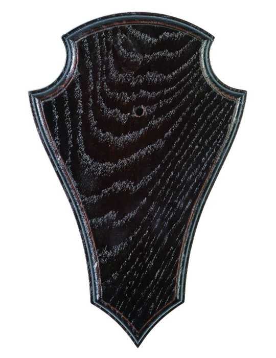 Écusson en chêne foncé Januel pour chevreuil 23x15cm - Natusport