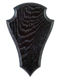 Écusson en chêne foncé Januel pour chevreuil 23x15cm - Natusport