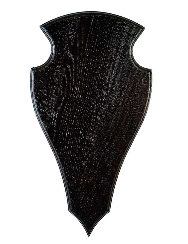Écusson en chêne foncé Januel pour cerf de 45x24cm - Natusport