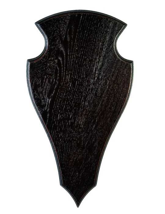 Écusson en chêne foncé Januel pour cerf de 45x24cm - Natusport