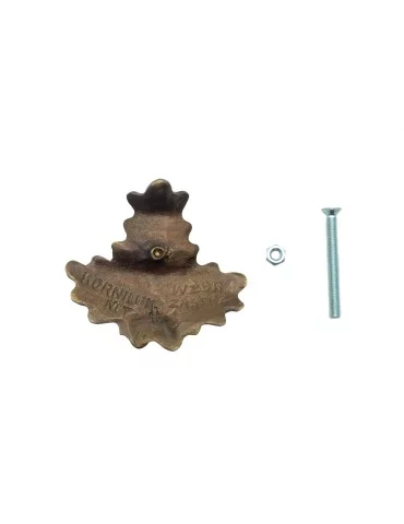 Feuille de chêne Januel petit modèle en métal à visser - Natusport 2