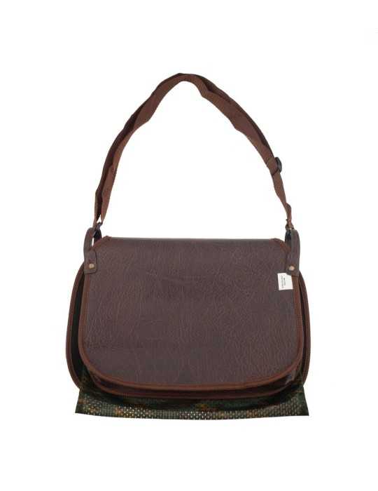 Carnier toile enduite Januel 1 poche 1 filet - Natusport