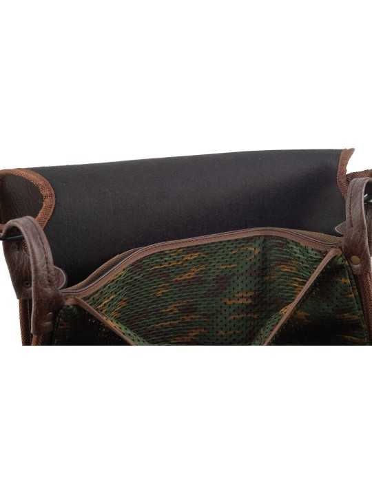 Carnier toile enduite Januel 1 poche 1 filet - Natusport