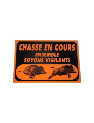 Panneau chasse en cours orange Januel - Natusport