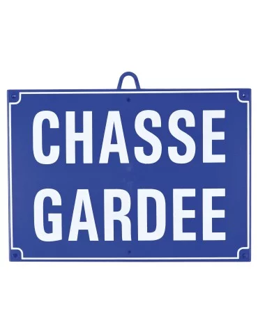 Panneau chasse gardée bleu Januel - Natusport