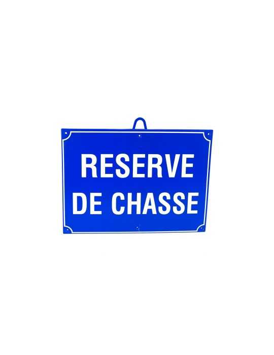 Panneau réserve de chasse bleu Januel - Natusport
