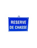Panneau réserve de chasse bleu Januel - Natusport