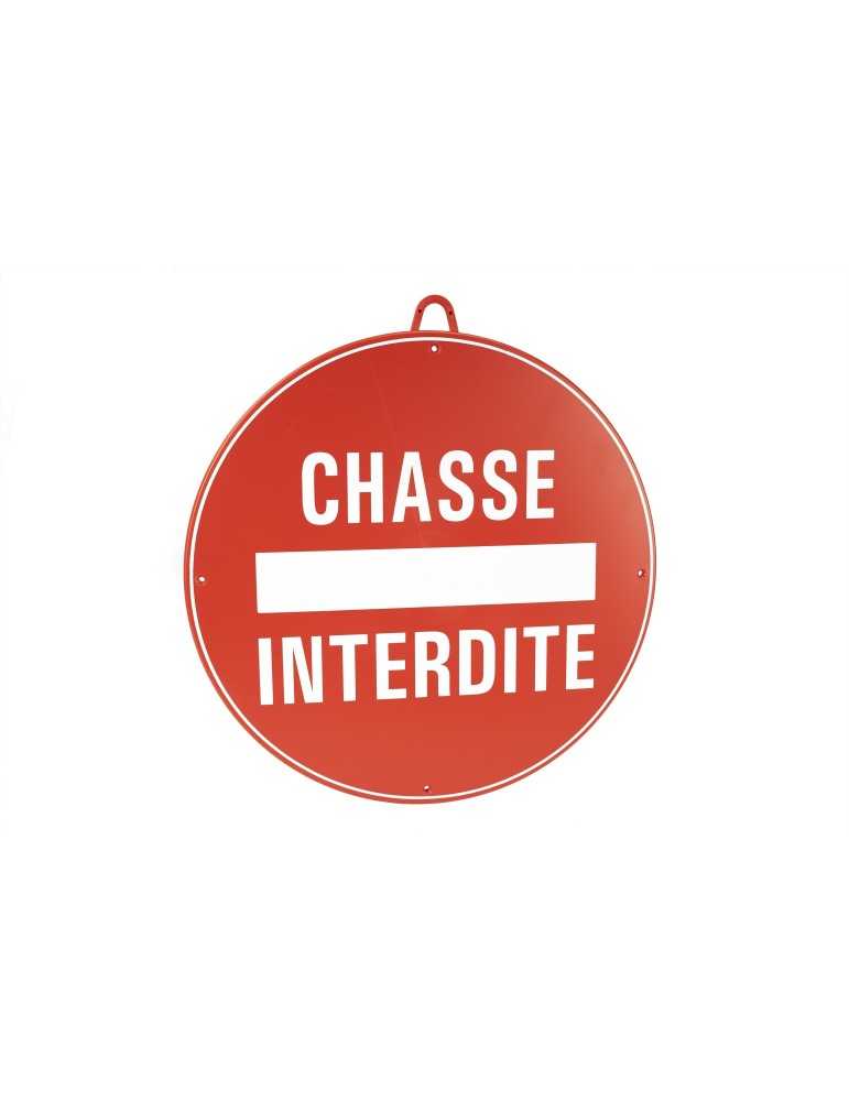Panneau rond chasse interdite rouge Januel - Natusport