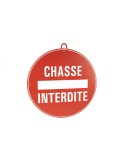Panneau rond chasse interdite rouge Januel - Natusport