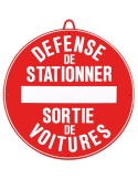Panneau défense de stationner rouge Januel - Natusport