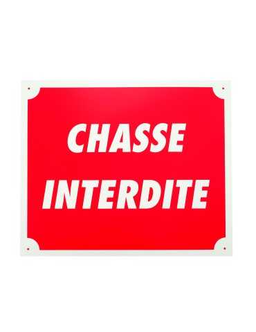 Panneau chasse interdite rouge Januel - Natusport