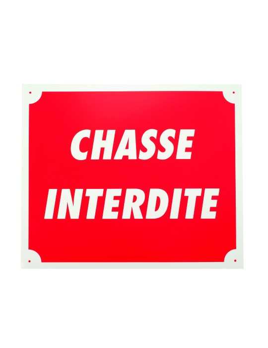 Panneau chasse interdite rouge Januel - Natusport