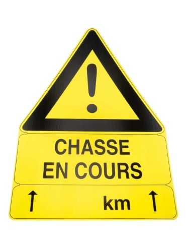 Panneau chasse en cours aky triangulaire Januel - Natusport