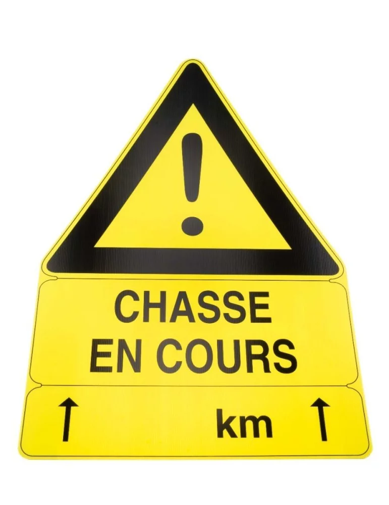 Panneau chasse en cours aky triangulaire Januel - Natusport