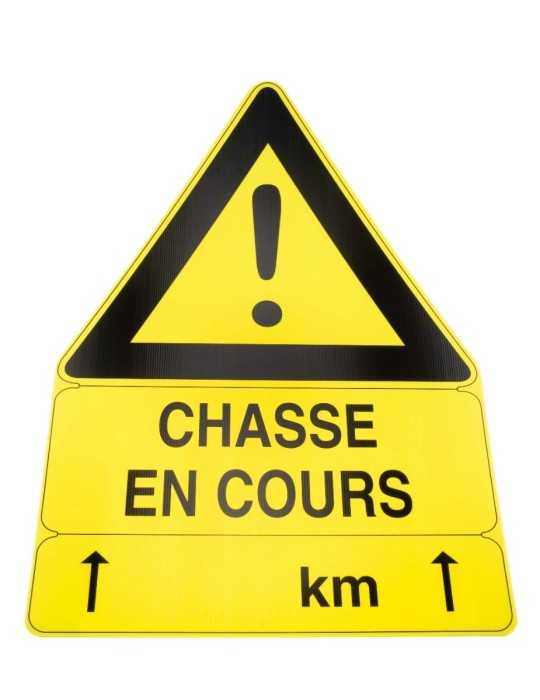 Panneau chasse en cours aky triangulaire Januel - Natusport