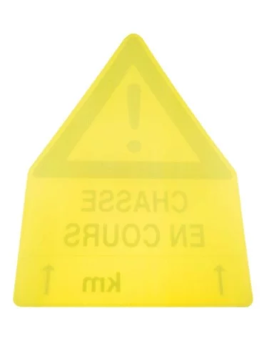 Panneau chasse en cours aky triangulaire Januel - Natusport 2