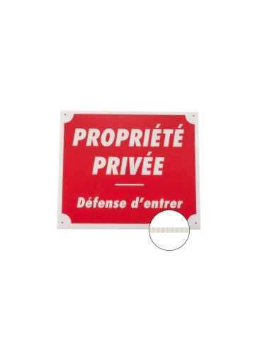 Panneau propriété privée défense d'entrer en polypropylène - Natusport 2