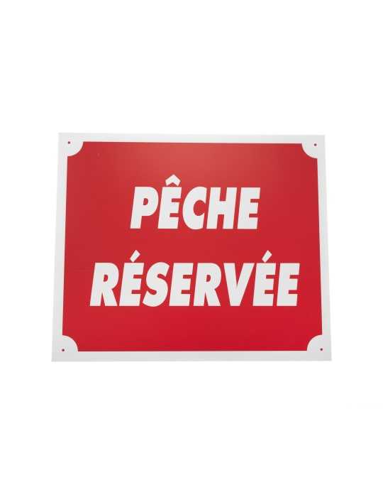 Panneau pêche réservée en aluminium Januel - Natusport
