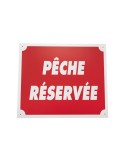 Panneau pêche réservée en aluminium Januel - Natusport