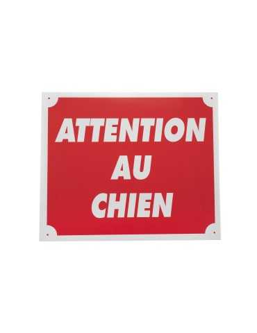 Panneau attention au chien en aluminium Januel