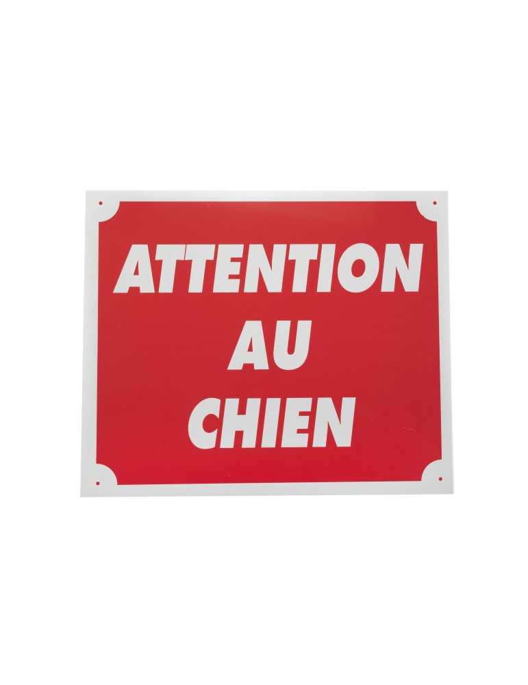 Panneau attention au chien en aluminium Januel - Natusport