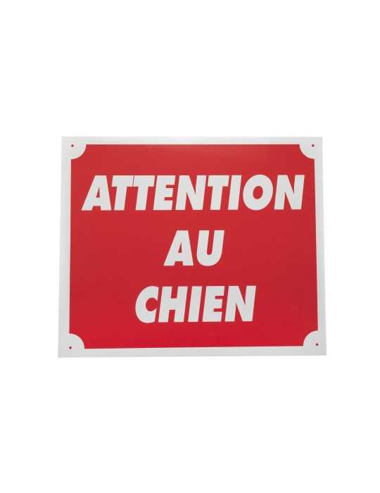 Panneau attention au chien en aluminium Januel - Natusport