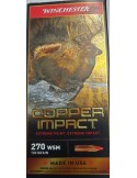 Winchester .270WSM Copper Impact 130gr sans plomb - Natusport