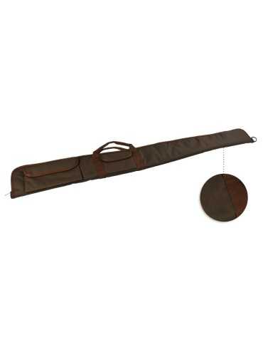 Fourreau fusil en toile marron de 130cm Januel avec 2 poches