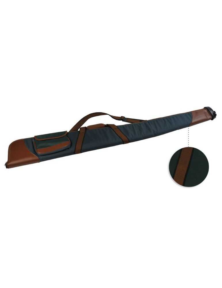 Fourreau fusil vert/marron de 135cm Januel avec poche - Natusport