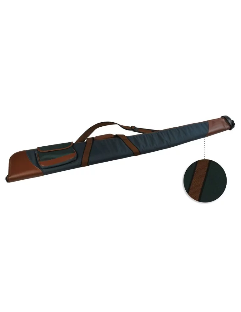 Fourreau fusil vert/marron de 135cm Januel avec poche - Natusport