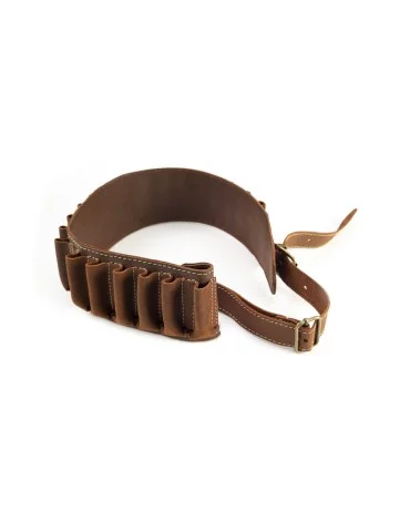 Cartouchière en croute grasse vieillie pour c.20 avec 20 tubes Januel