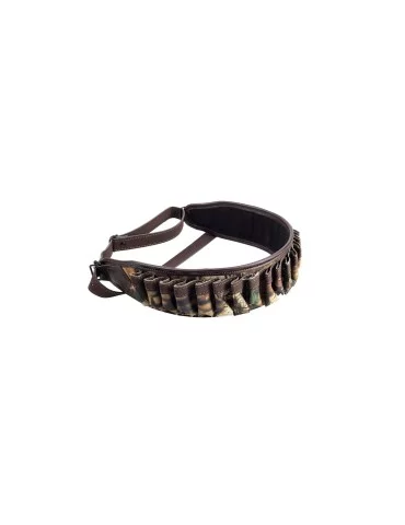 Cartouchière pour fusil calibre 12 en camo feuillage Januel Natusport