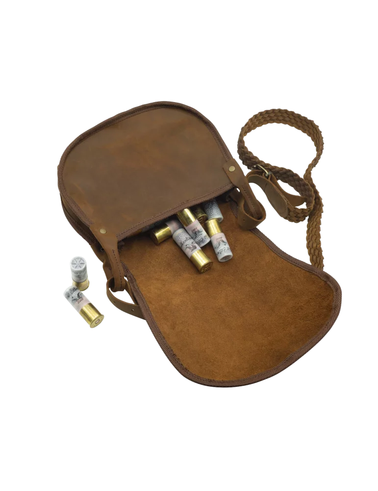 Sac à cartouches Garenne Januel en cuir pleine fleur - Natusport
