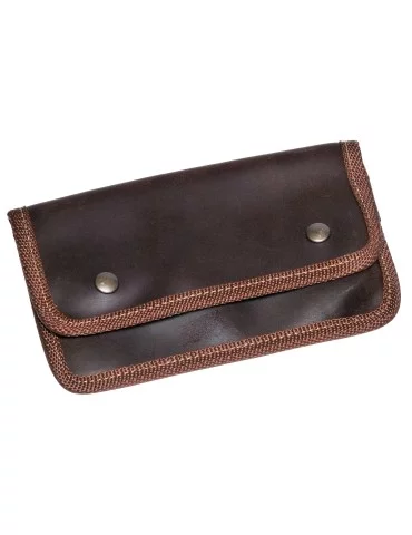 Pochette à balle en croute grasse vieillie 10 tubes Januel - Natusport