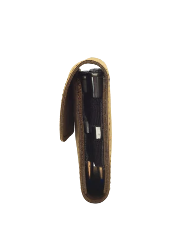 Pochette à balles Gouret en cuir pleine fleur pour 9 balles Natusport 2