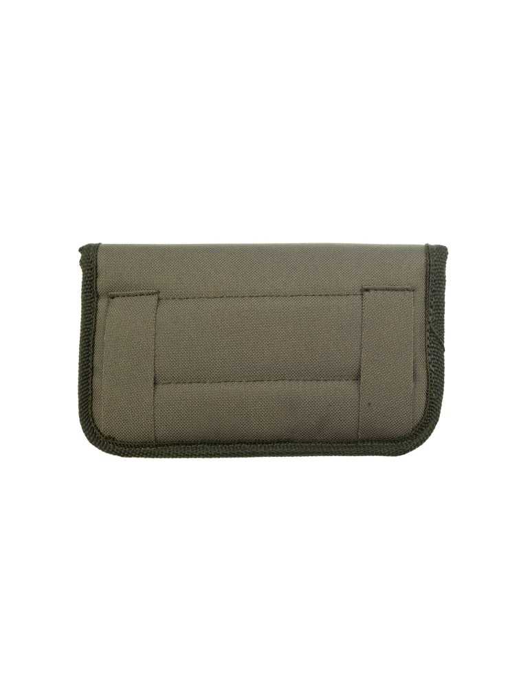 Pochette à balle Genet en toile verte 10 tubes Januel écusson sanglier