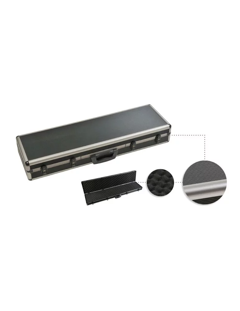 Mallette en aluminium fumé pour fusil Januel - Natusport