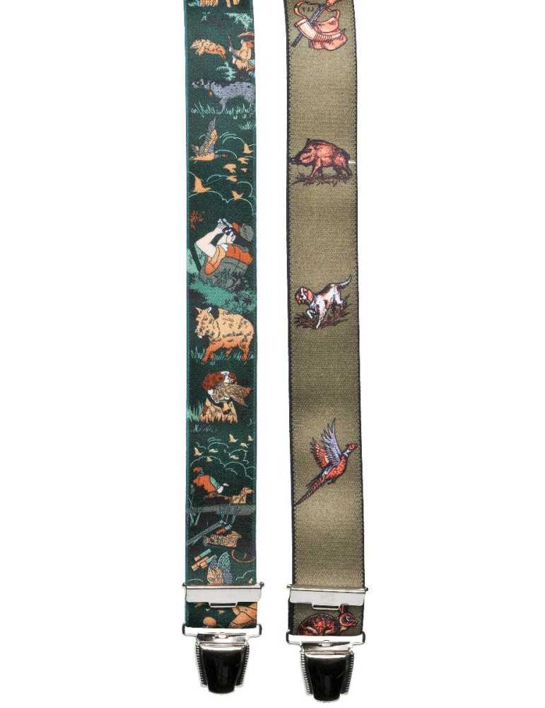 Bretelles élastique Januel avec des motifs chasse - Natusport