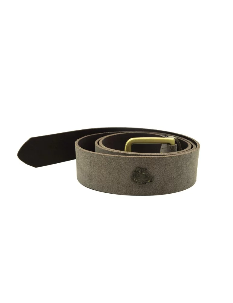 Ceinturon croute de cuir Januel avec motif sanglier - Natusport