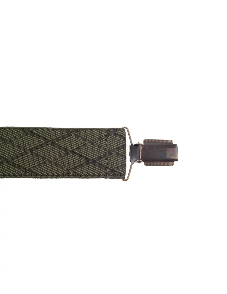 Bretelles 3 pinces Januel vert quadrillé - Natusport